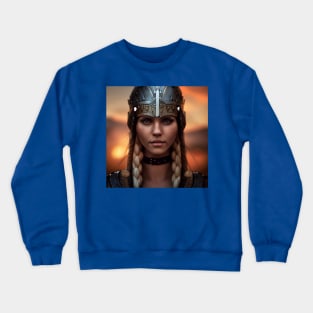 Viking Shield Maiden Crewneck Sweatshirt